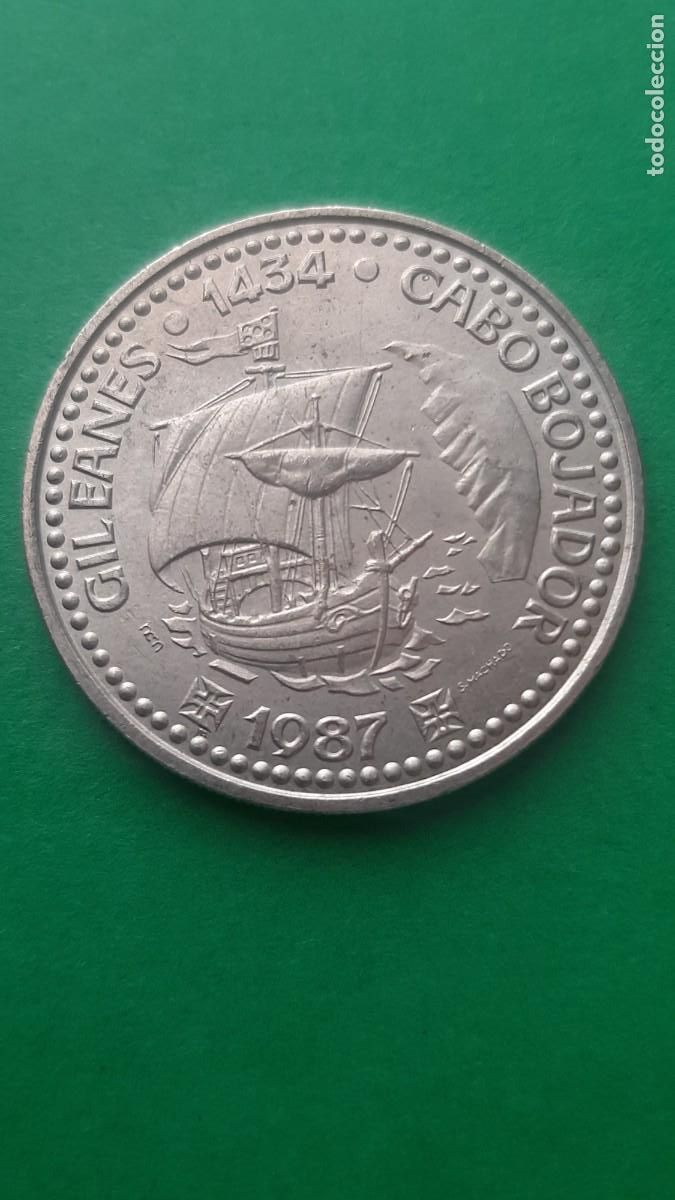 Monedas antiguas de Europa: (PORTUGAL)(1987)(CUPRONIQUEL) 100 ESCUDOS CONMEMORATIVOS GIL EANES CABO BOJADOR