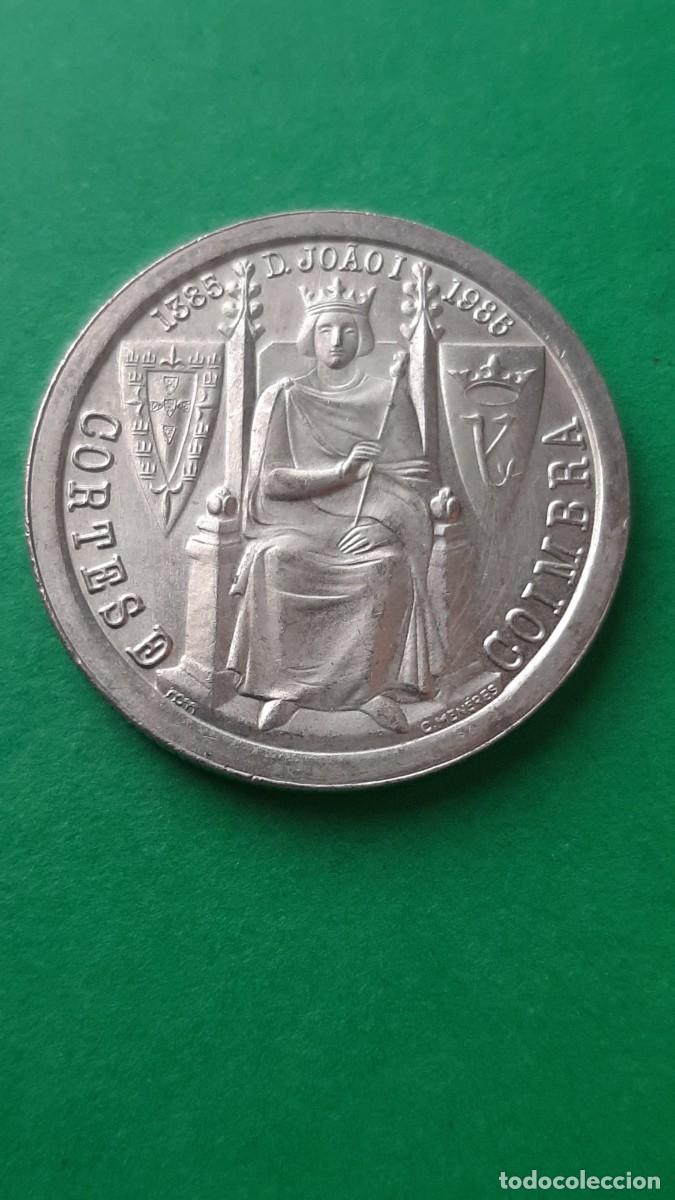 Monedas antiguas de Europa: (PORTUGAL)(1985)(CUPRONIQUEL) 25 ESCUDOS CONMEMORATIVOS 600&deg; ANIV. BATALLA ALJUBARROTA