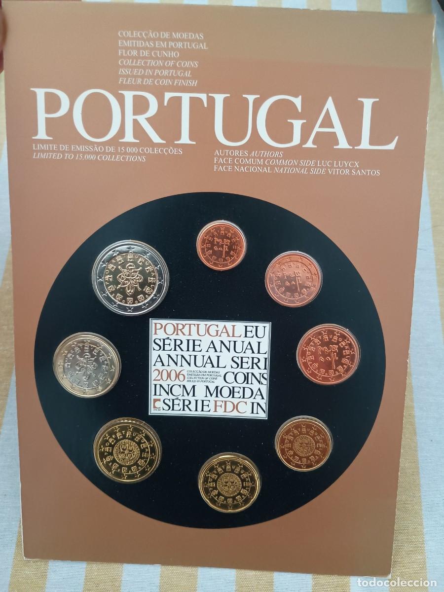 Monedas antiguas de Europa: Portugal a&ntilde;o 2006 coincard 8 monedas 1 c&eacute;ntimo a 2 euros &euro;