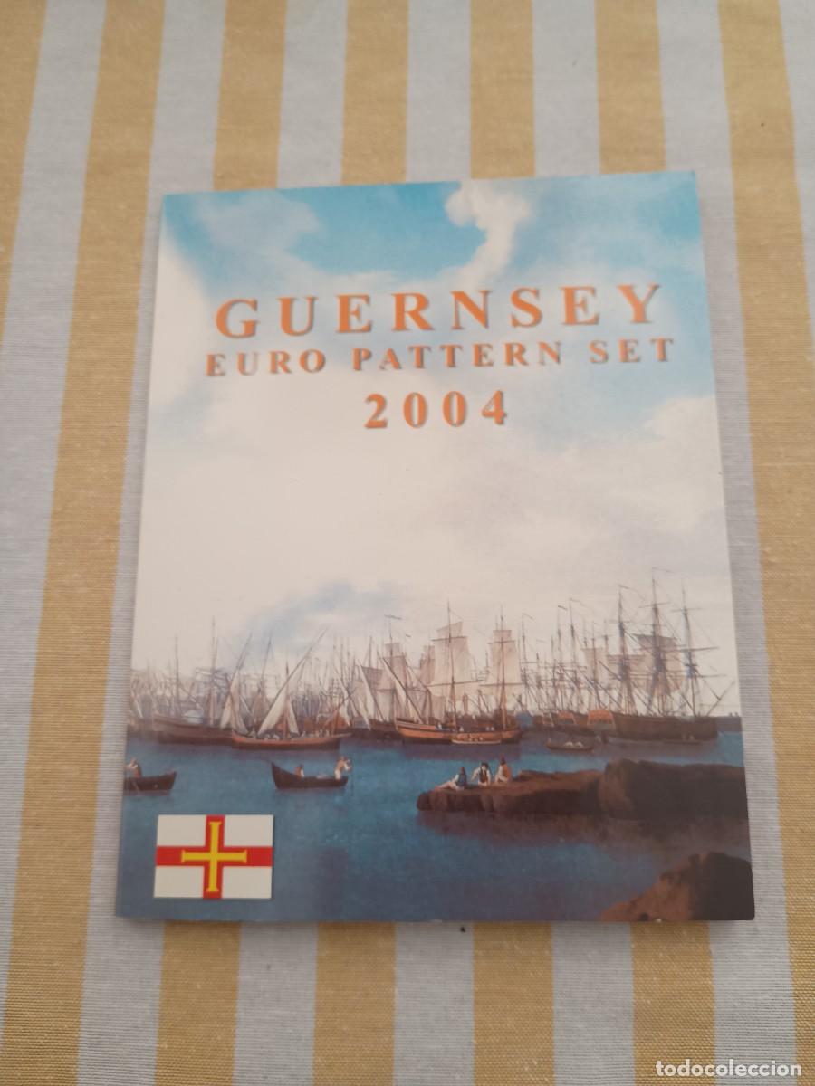 Monedas antiguas de Europa: Guernsey a&ntilde;o 2004 cartera 1 c&eacute;ntimo a 2 euros &euro; de prueba (no oficial)