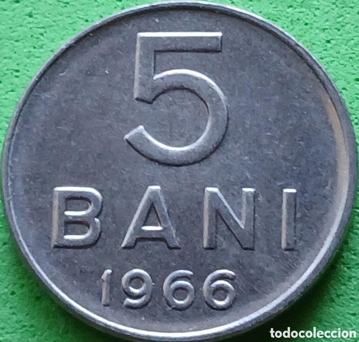 Monedas antiguas de Europa: Ruman&iacute;a 5 bani 1966 km#92