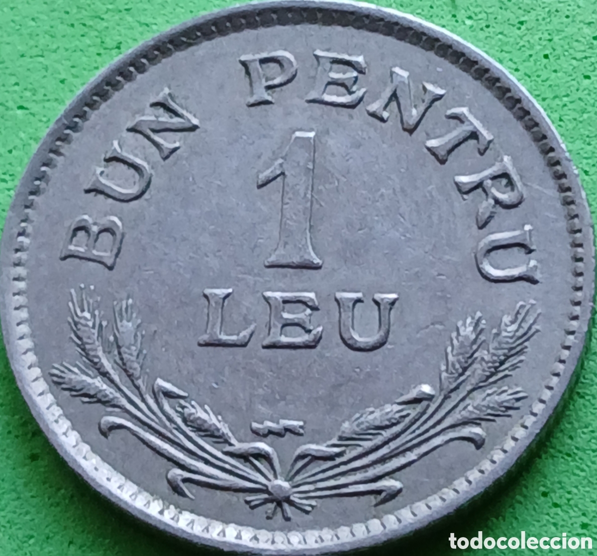 Monedas antiguas de Europa: Ruman&iacute;a 1 leu 1924 km#46