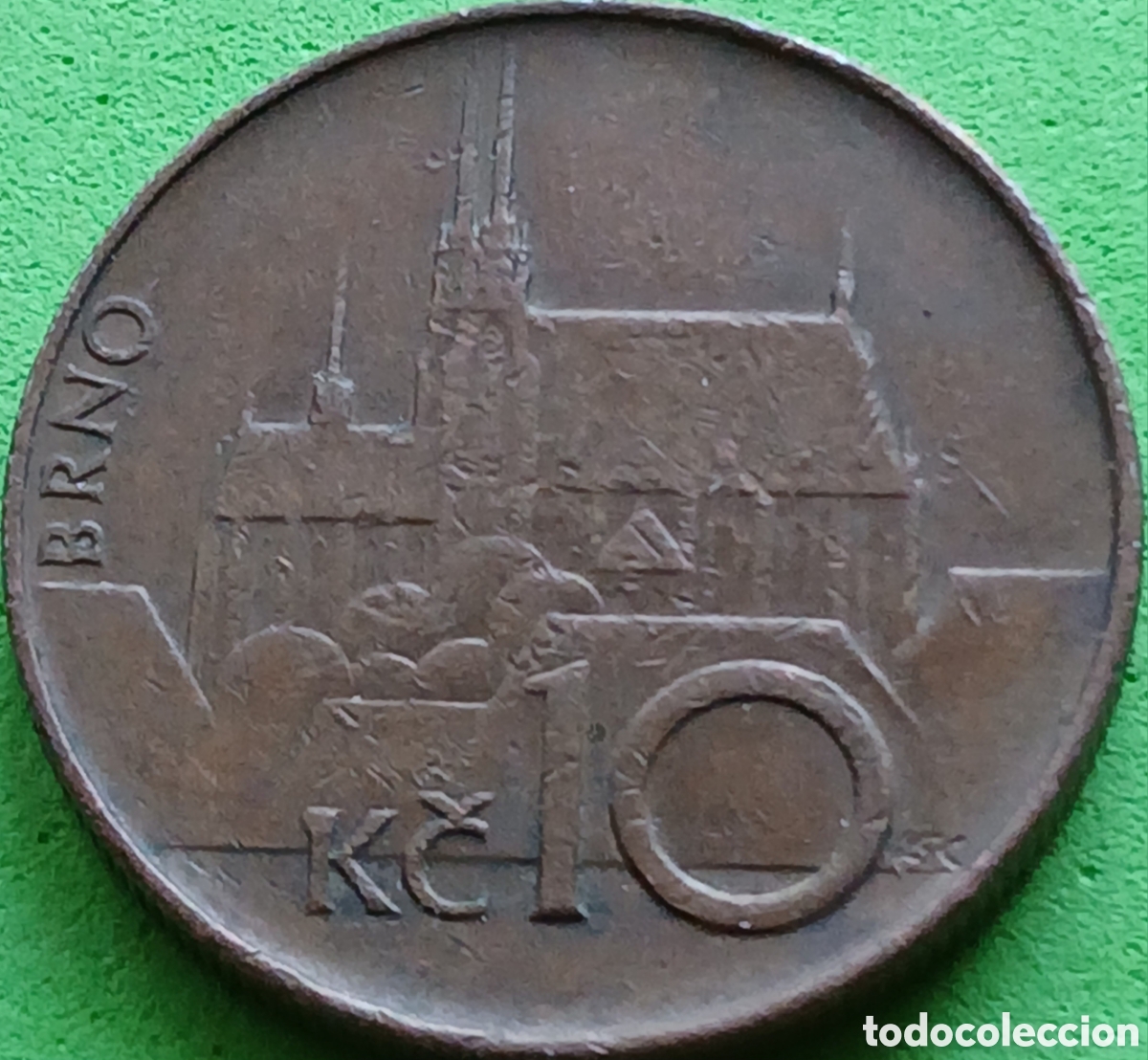 Monedas antiguas de Europa: Rep&uacute;blica Checa 10 coronas 1993 km#4