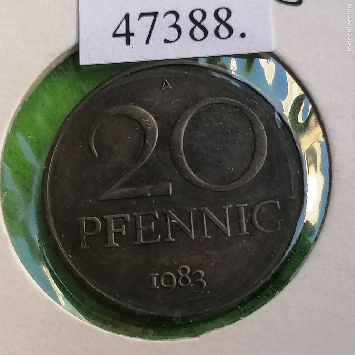 Monedas antiguas de Europa: ALEMANIA COMUNISTA 20 pfennig 1983 A, RDA , DDR
