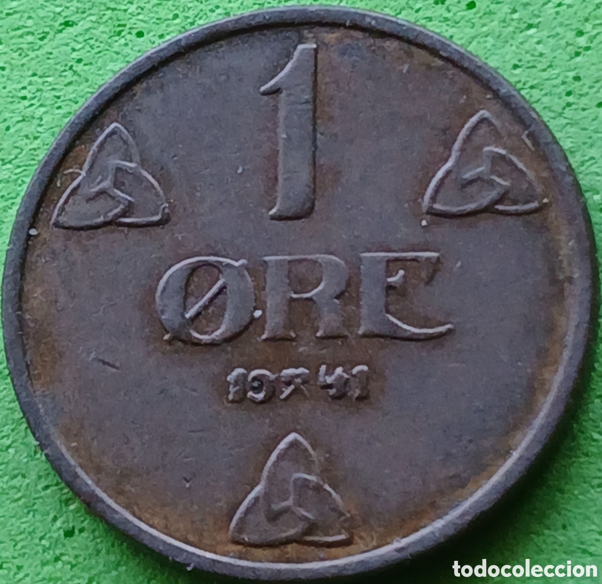 Monedas antiguas de Europa: Noruega 1 ore 1941 km#367