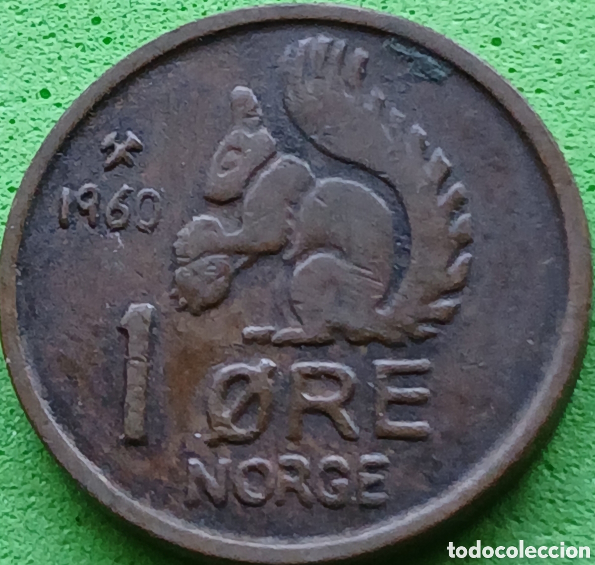 Monedas antiguas de Europa: Noruega 1 ore 1960 km#403