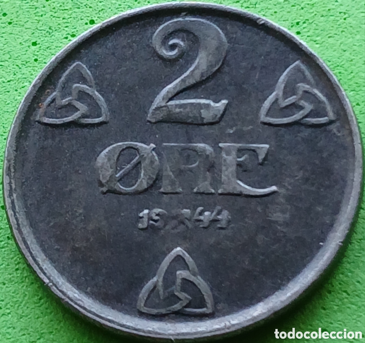 Monedas antiguas de Europa: Noruega 2 ore 1944 km#394