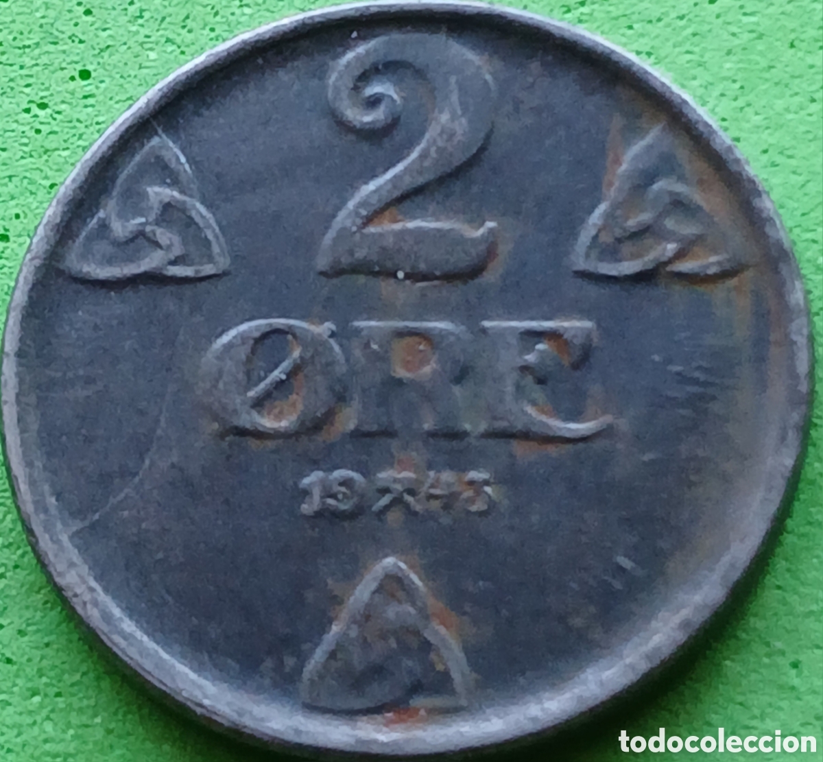 Monedas antiguas de Europa: Noruega 2 ore 1943 km#394