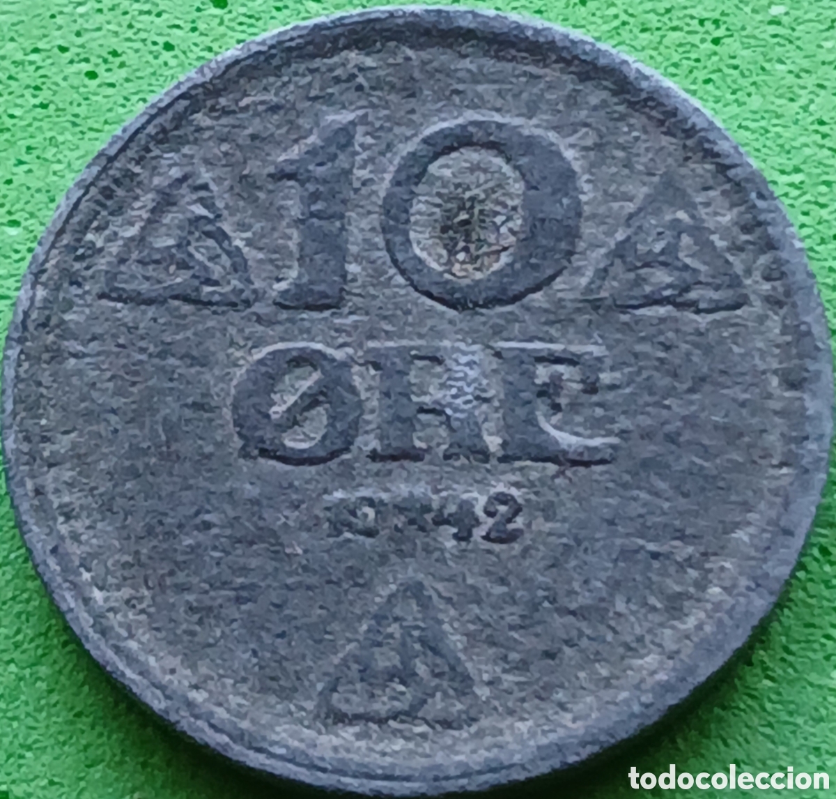 Monedas antiguas de Europa: Noruega 10 ore 1942 km#389