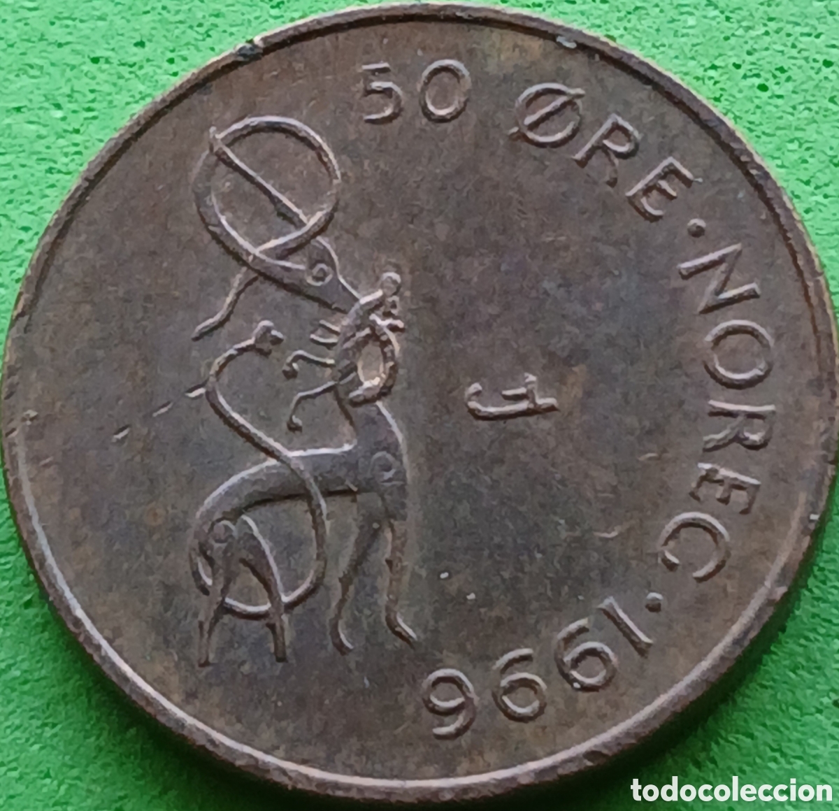 Monedas antiguas de Europa: Noruega 50 ore 1996 km#460