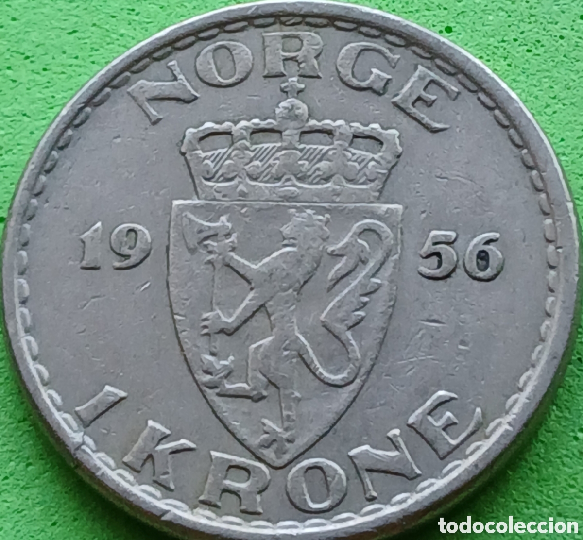 Monedas antiguas de Europa: Noruega 1 corona 1956 km#397