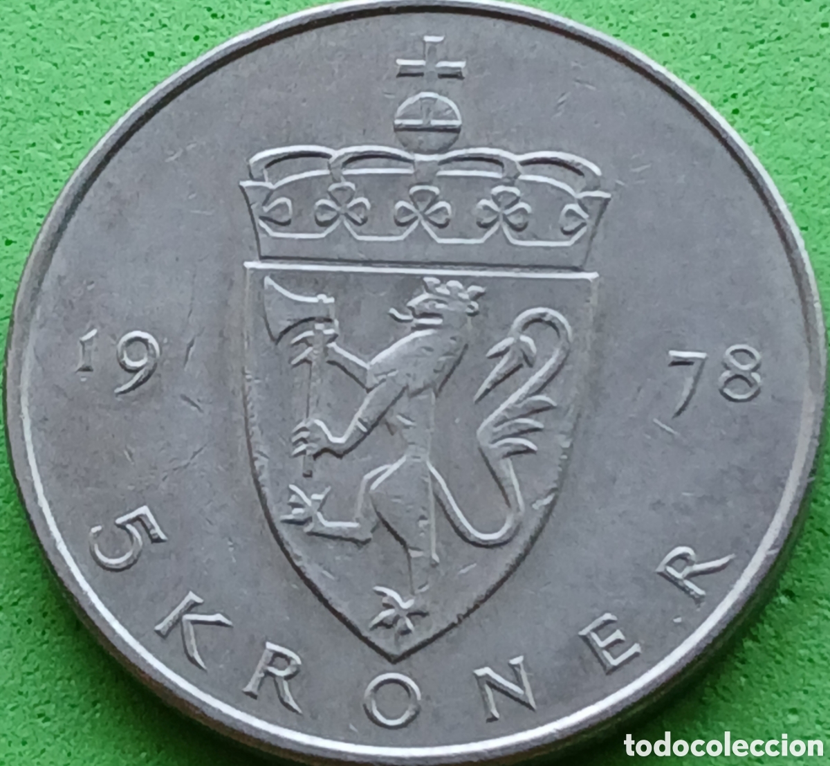 Monedas antiguas de Europa: Noruega 5 coronas 1978 km#420