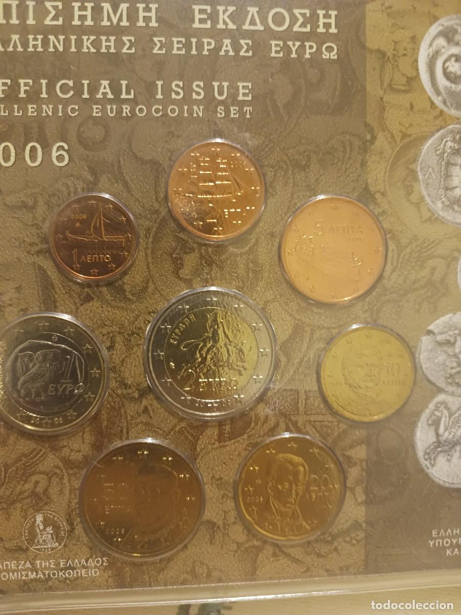 Monedas antiguas de Europa: Grecia a&ntilde;o 2006 Euroset 1 c&eacute;ntimo a 2 euros &euro; 8 monedas