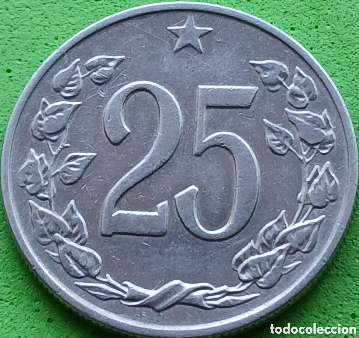 Monedas antiguas de Europa: Checoslovaquia 25 hellers 1964 km#54 ESCASA!!