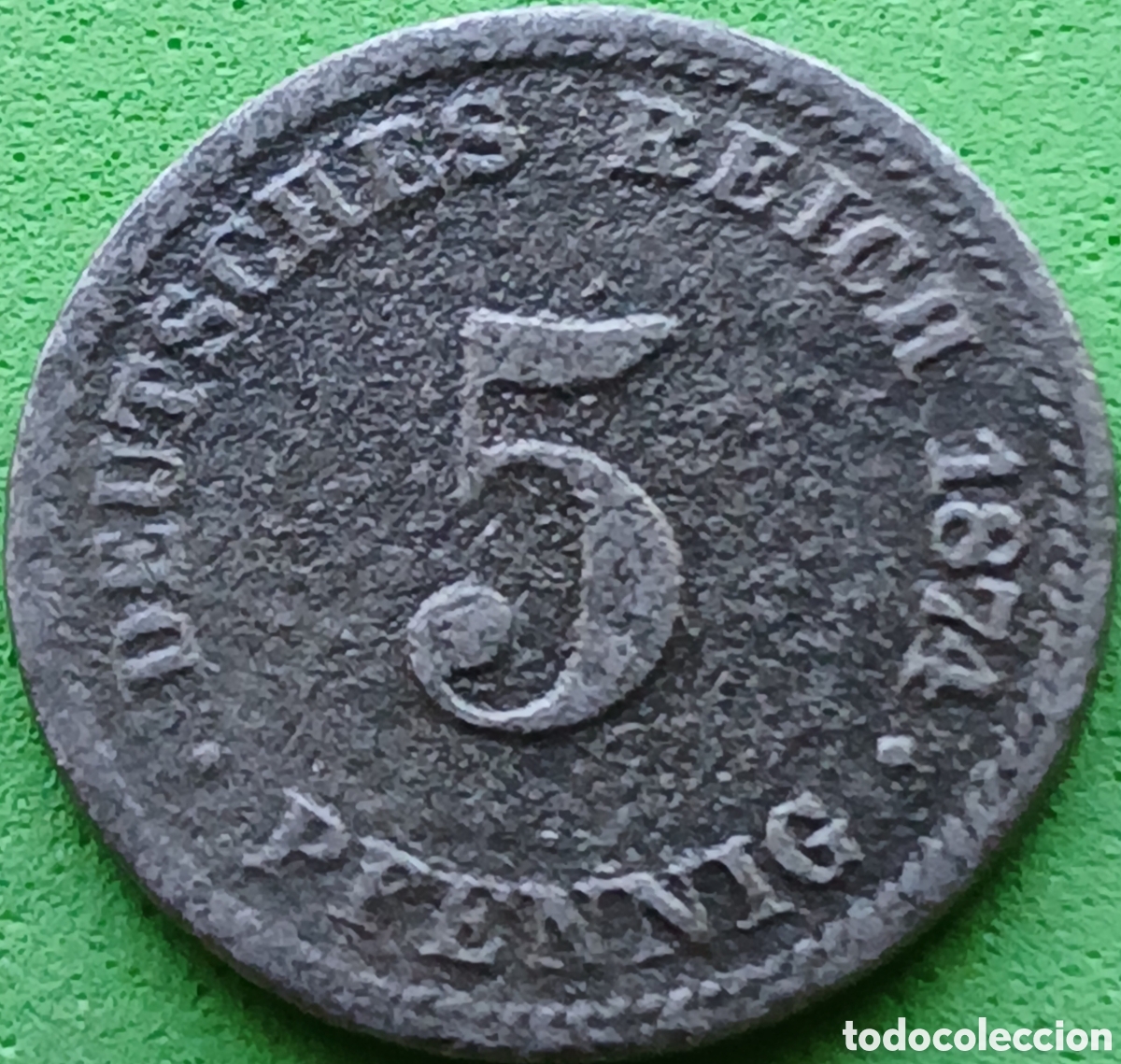 Monedas antiguas de Europa: Alemania Imperio 5 pfennig 1874 D km#3 poco com&uacute;n