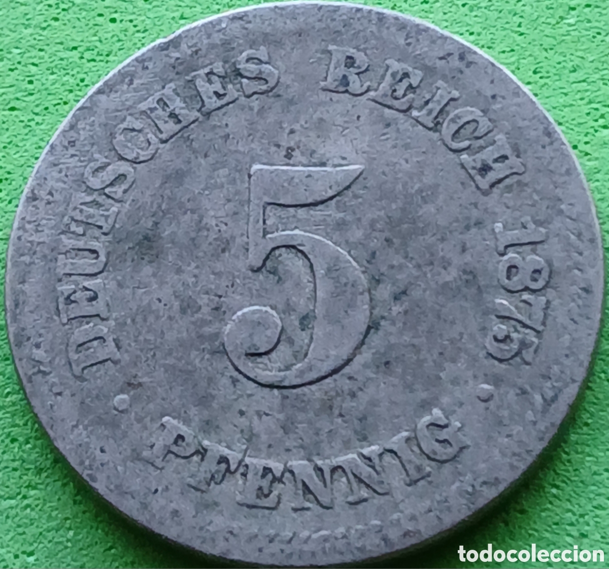 Monedas antiguas de Europa: Alemania Imperio 5 pfennig 1875 J km#3