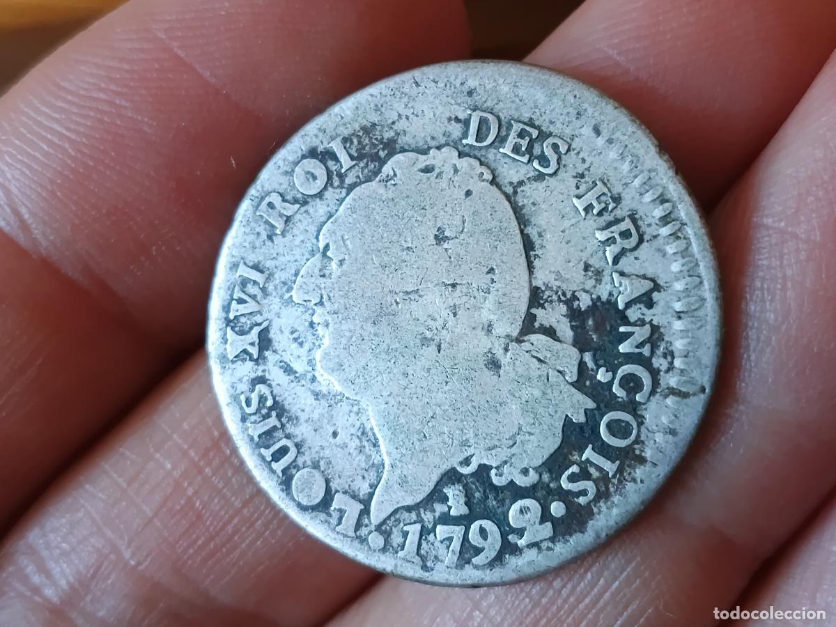 Monedas antiguas de Europa: FRANCIA REVOLUCION 1792 LOUIS XVI 1792 PLATA 30 SOLS