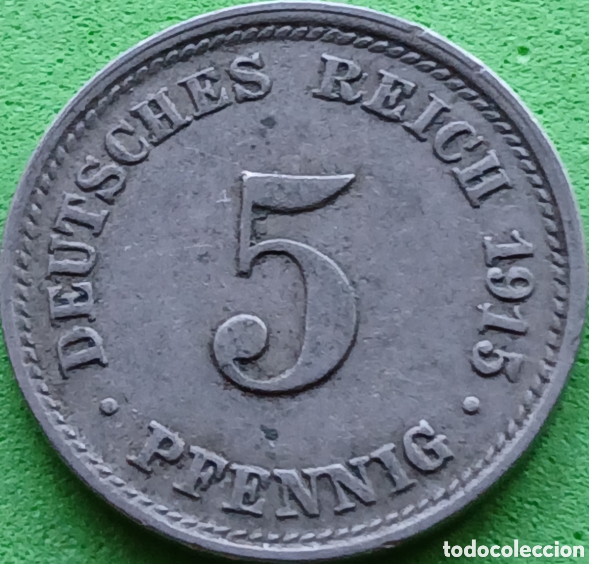 Monedas antiguas de Europa: Alemania Imperio 5 pfennig 1915 D km#11