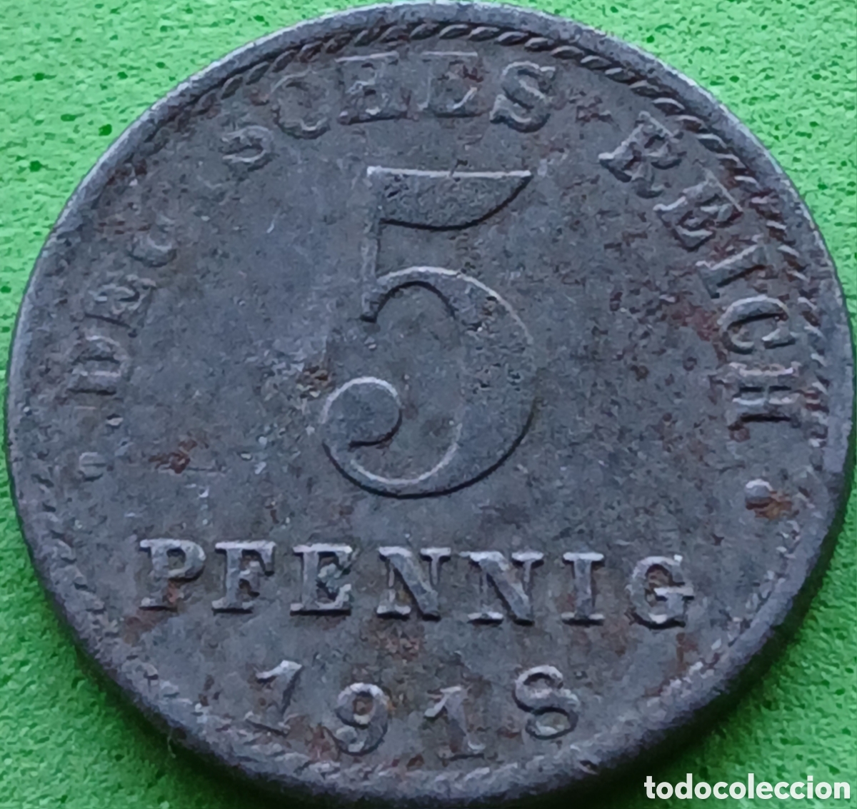 Monedas antiguas de Europa: Alemania Imperio 5 pfennig 1918 A km#19