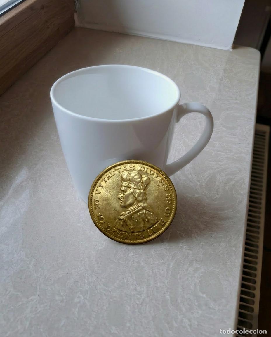 Monete antiche di Europa: 10 Litu Coin 1936 Lithuania Vytautas