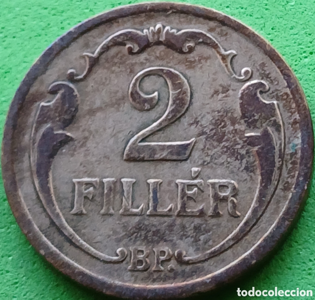 Moedas antigas da Europa: Hungr&iacute;a 2 filler 1934 km#506