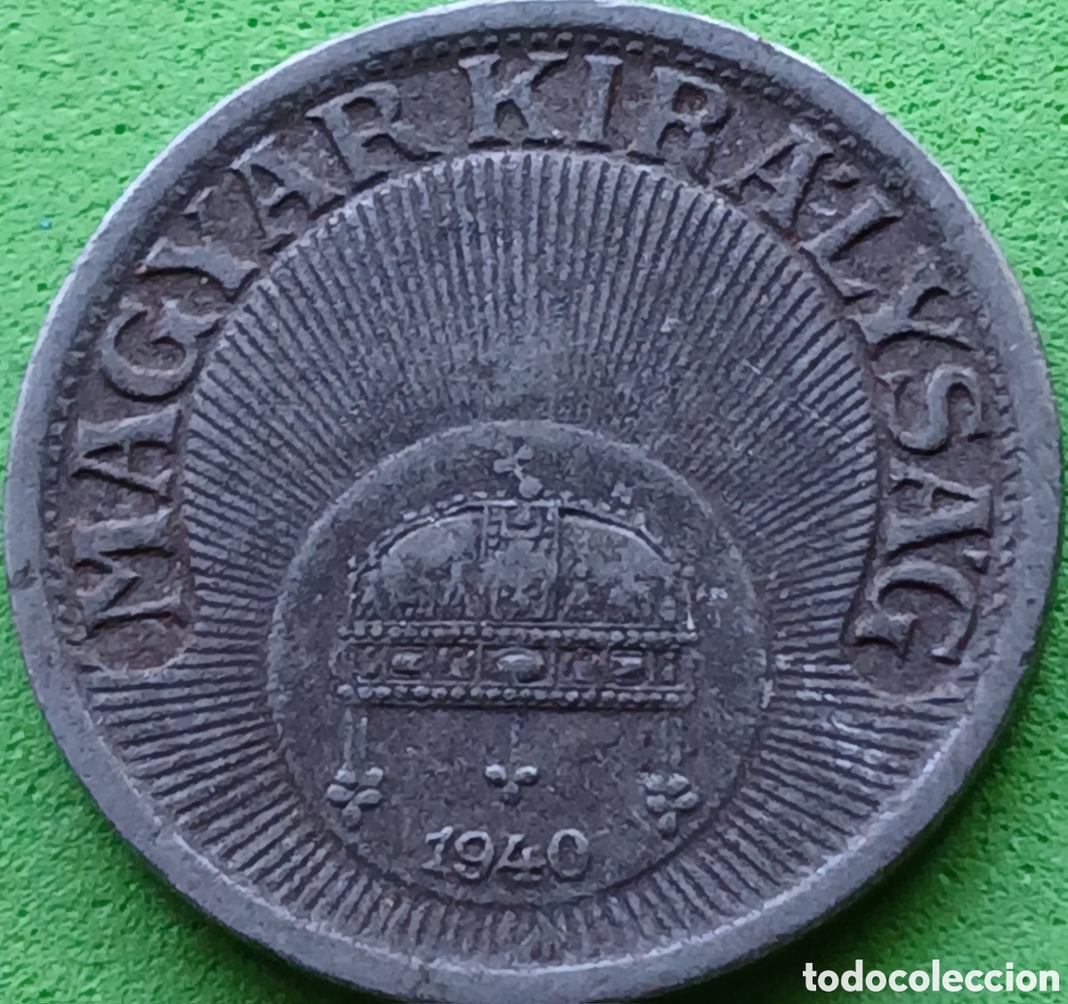 Monedas antiguas de Europa: Hungr&iacute;a 10 filler 1940 km#507a magn&eacute;tica