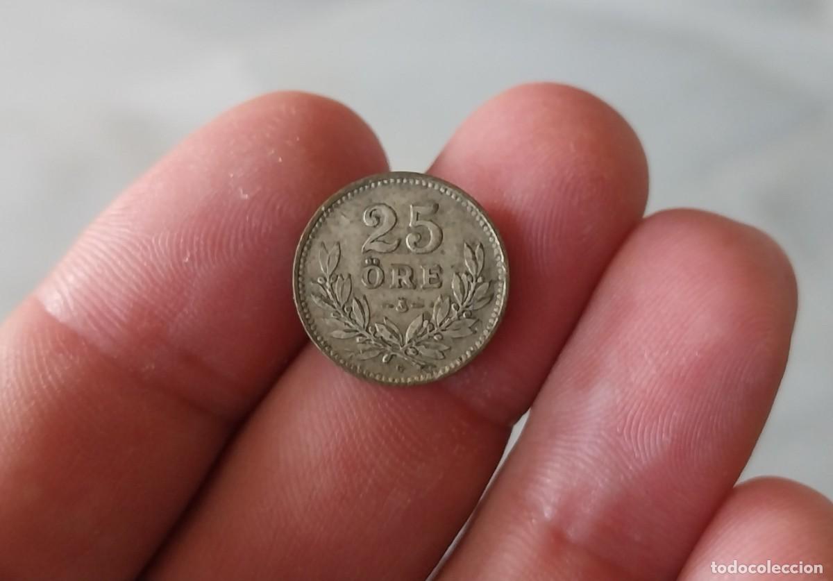 Monedas antiguas de Europa: NORUEGA 25 ORE 1937 PLATA