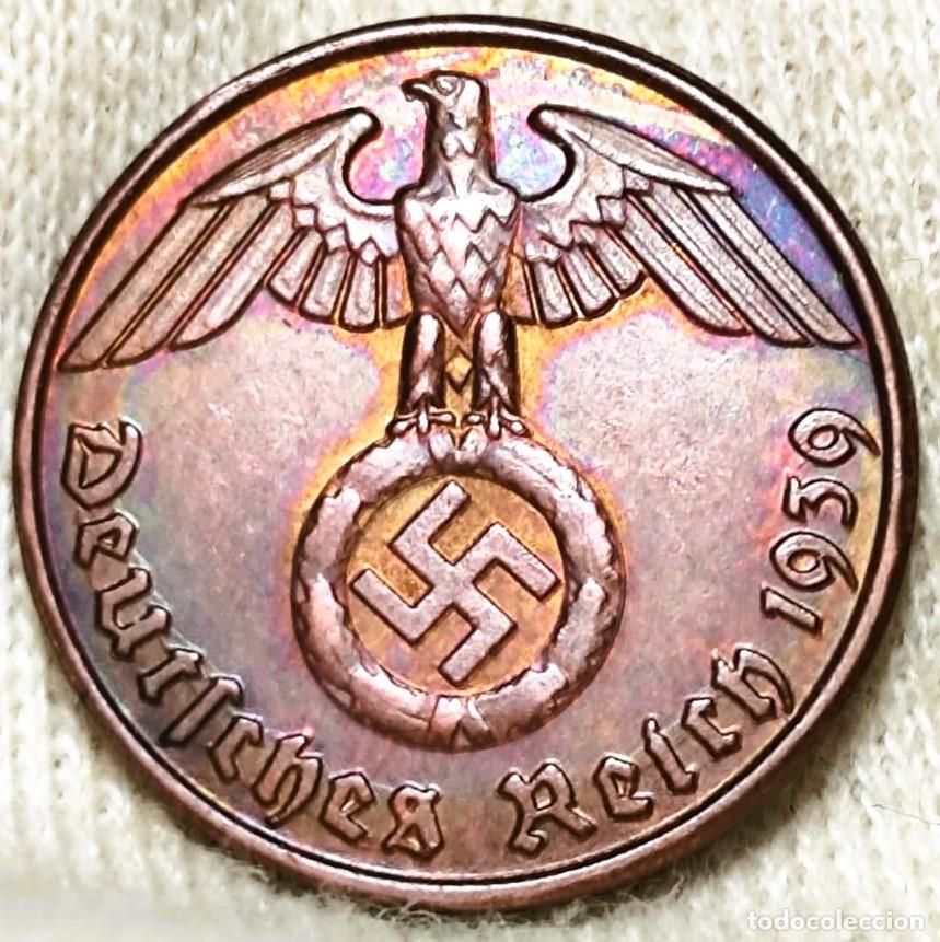 Monedas antiguas de Europa: Alemania Tercer Reich 1 Reichspfennig 1939 A. Lote 2309