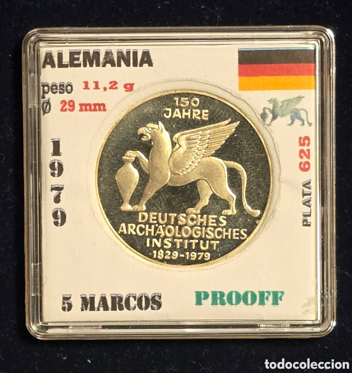 Monedas antiguas de Europa: Alemania 5 Marcos de Plata 1979 Prooff