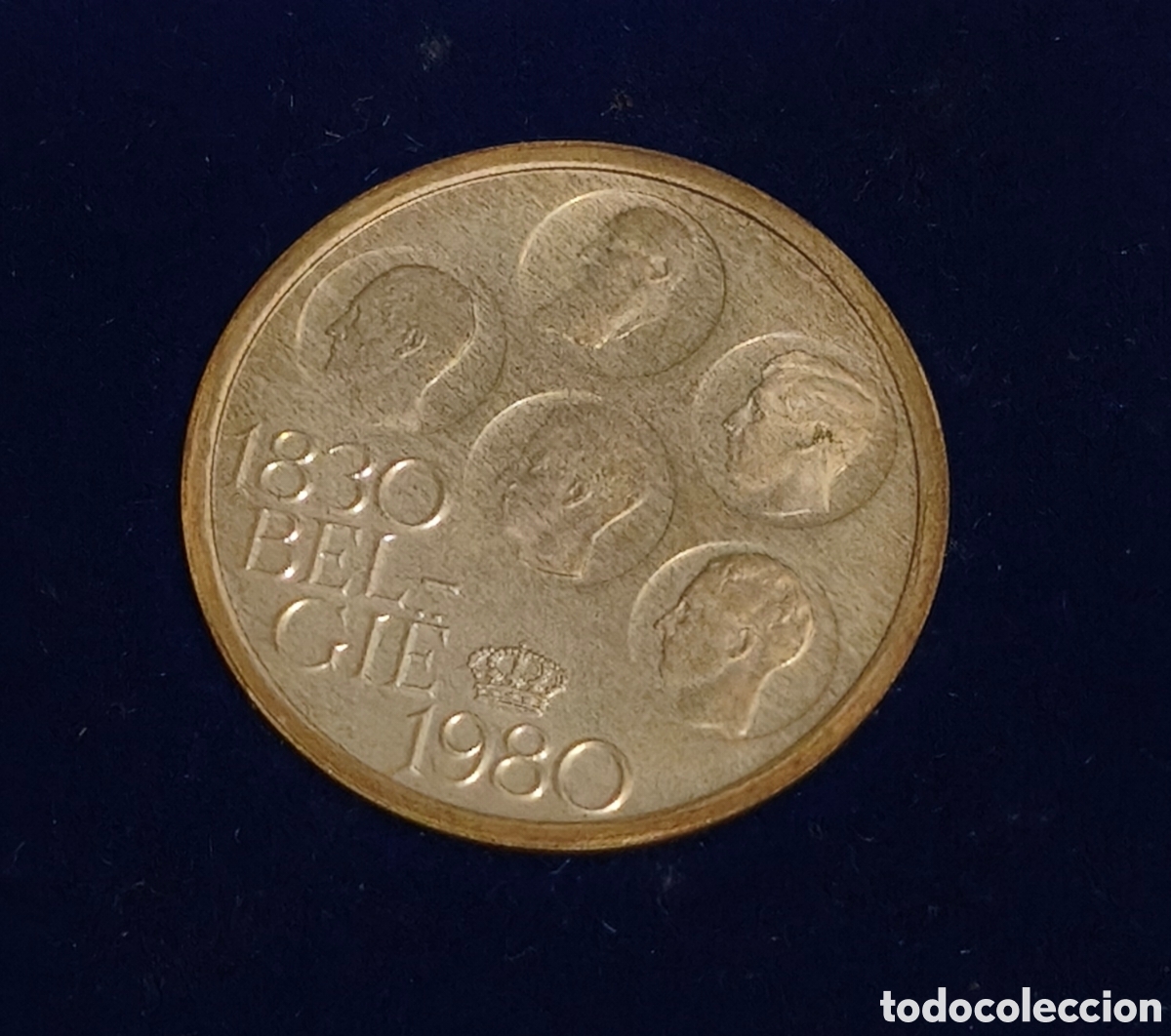 Monedas antiguas de Europa: 500 FRANCOS B&Eacute;LGICA 1980 PLATA. ESTUCHE ORIGINAL.