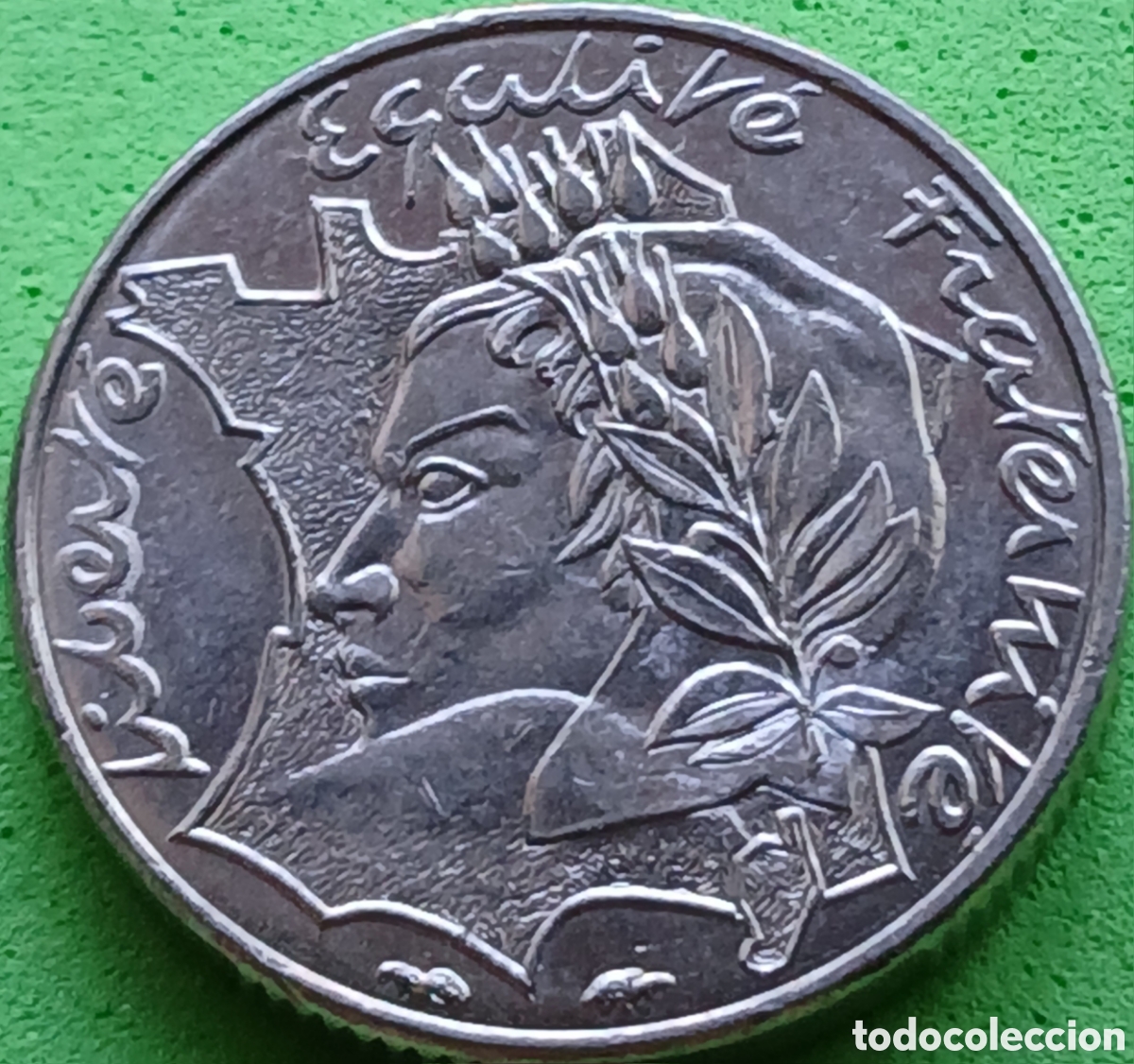 Monedas antiguas de Europa: Francia 10 francos 1986 km#959 Libertad, Igualdad, Fraternidad