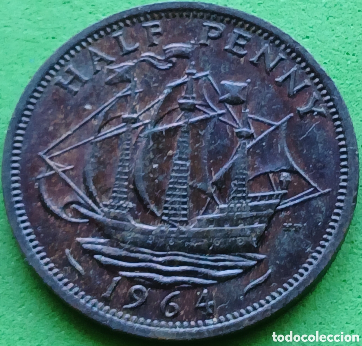 Monedas antiguas de Europa: Reino Unido half penny 1964 km#896