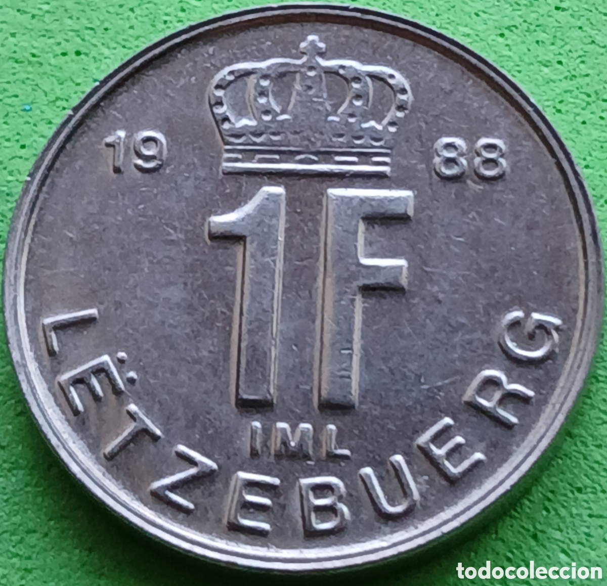 Monedas antiguas de Europa: Luxemburgo 1 franco 1988 km#63