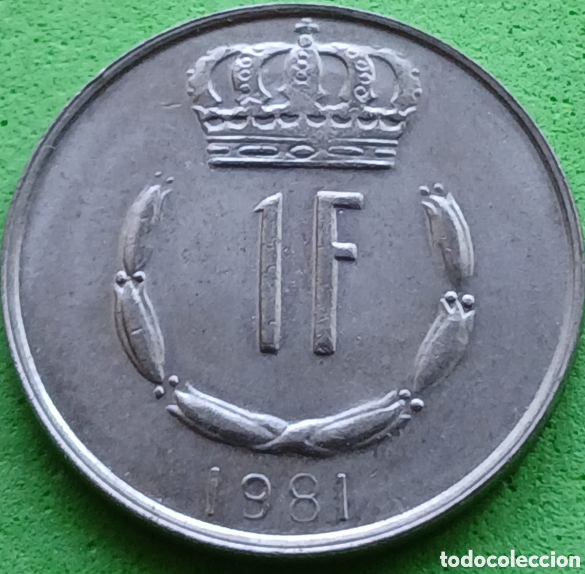 Monedas antiguas de Europa: Luxemburgo 1 franco 1981 km#55