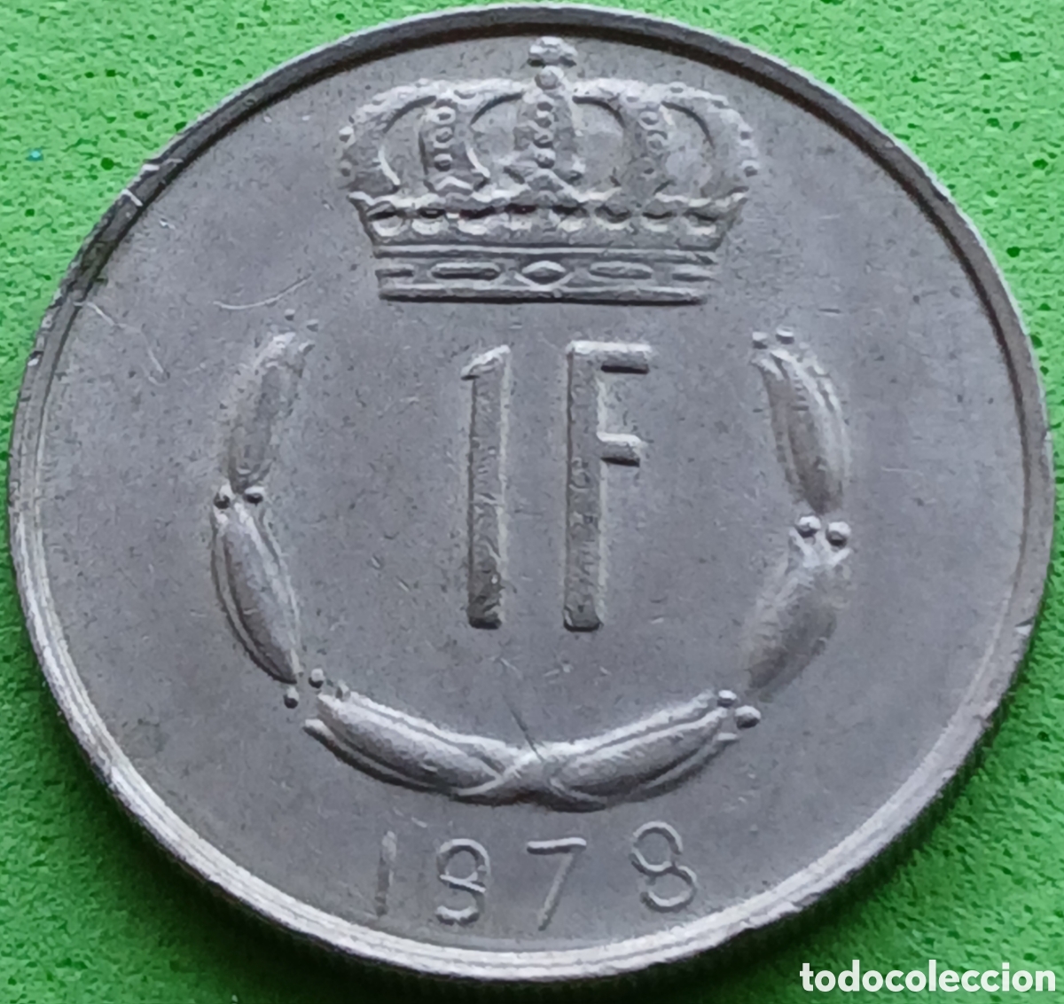Monedas antiguas de Europa: Luxemburgo 1 franco 1978 km#55