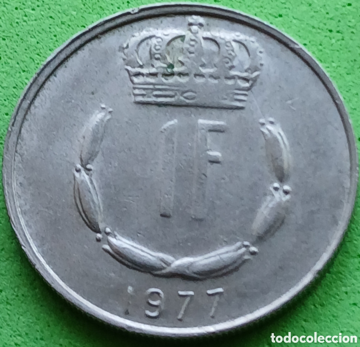 Monedas antiguas de Europa: Luxemburgo 1 franco 1977 km#55