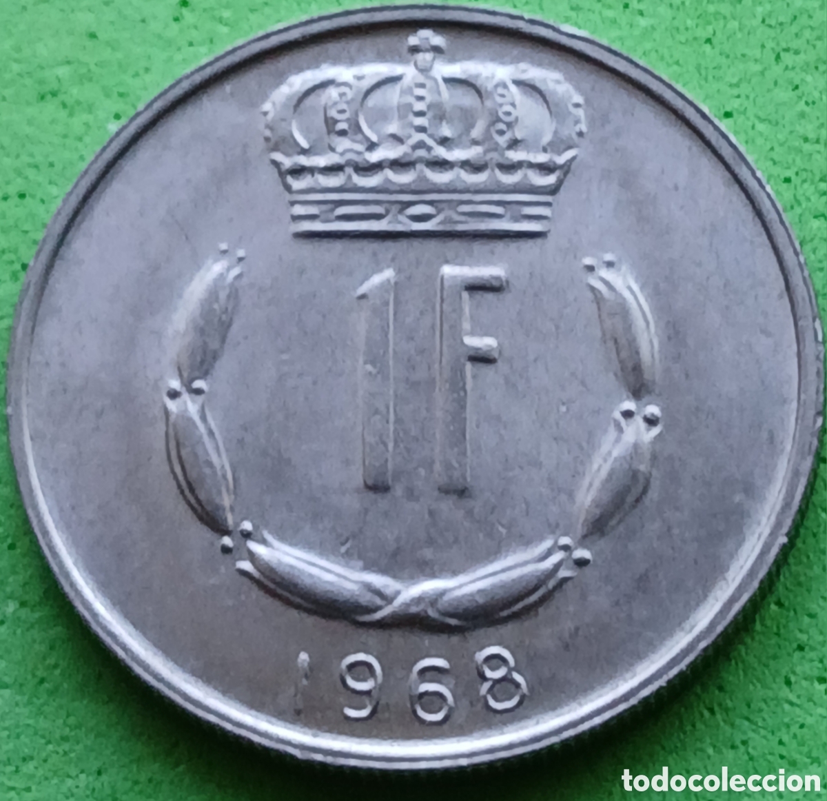 Monedas antiguas de Europa: Luxemburgo 1 franco 1968 km#55