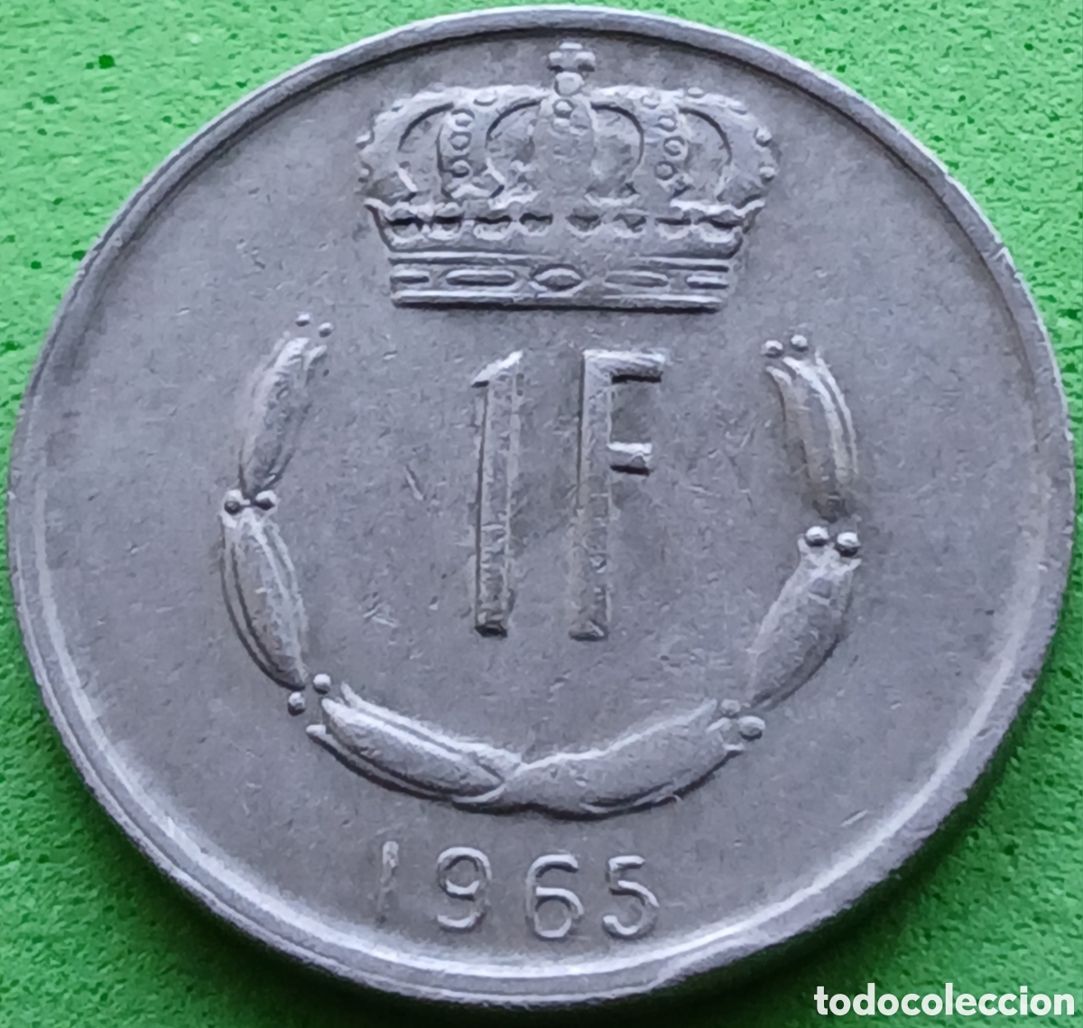 Monedas antiguas de Europa: Luxemburgo 1 franco 1965 km#55