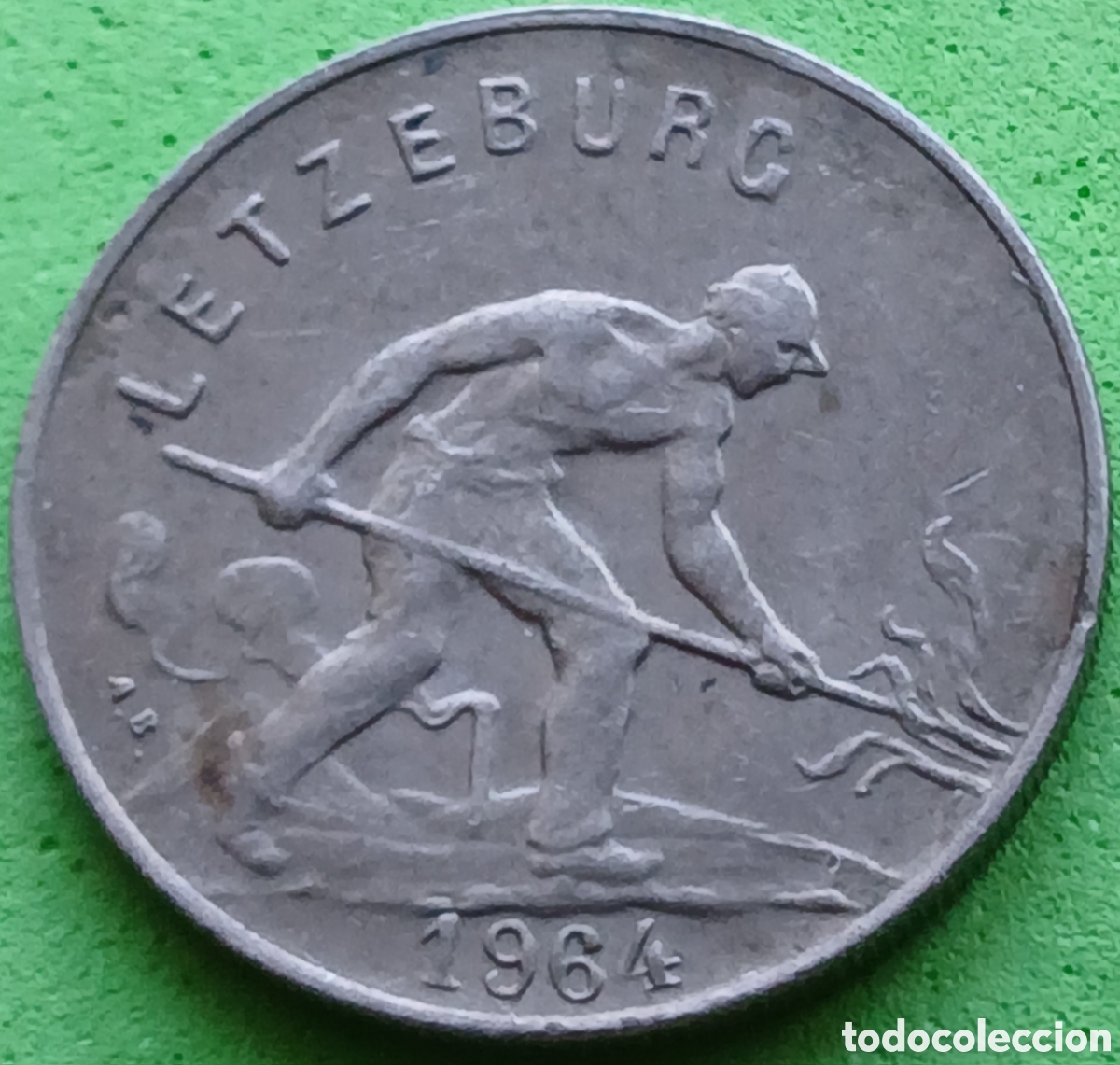 Monedas antiguas de Europa: Luxemburgo 1 franco 1964 km#46.2