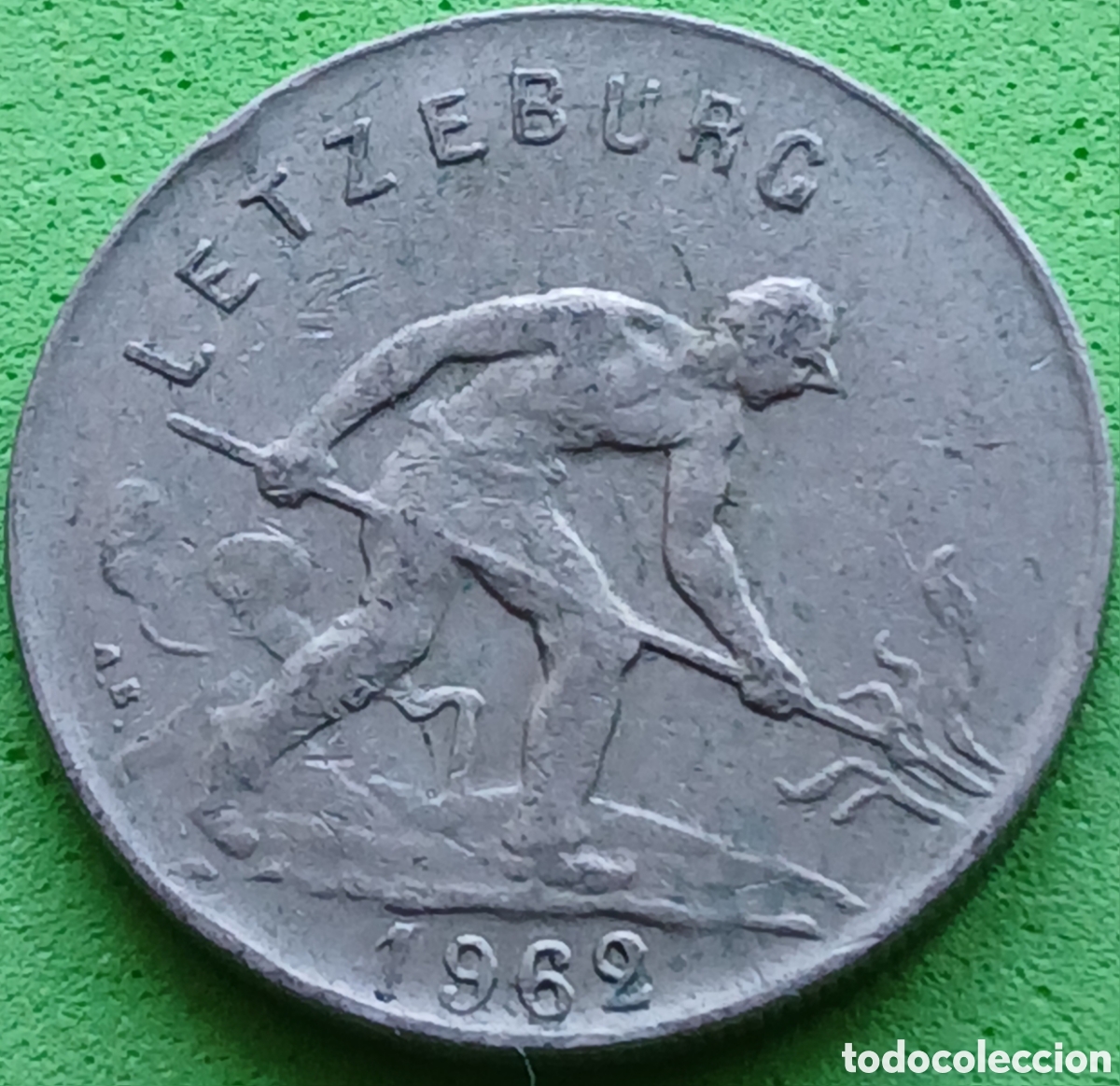 Monedas antiguas de Europa: Luxemburgo 1 franco 1962 km#46.2