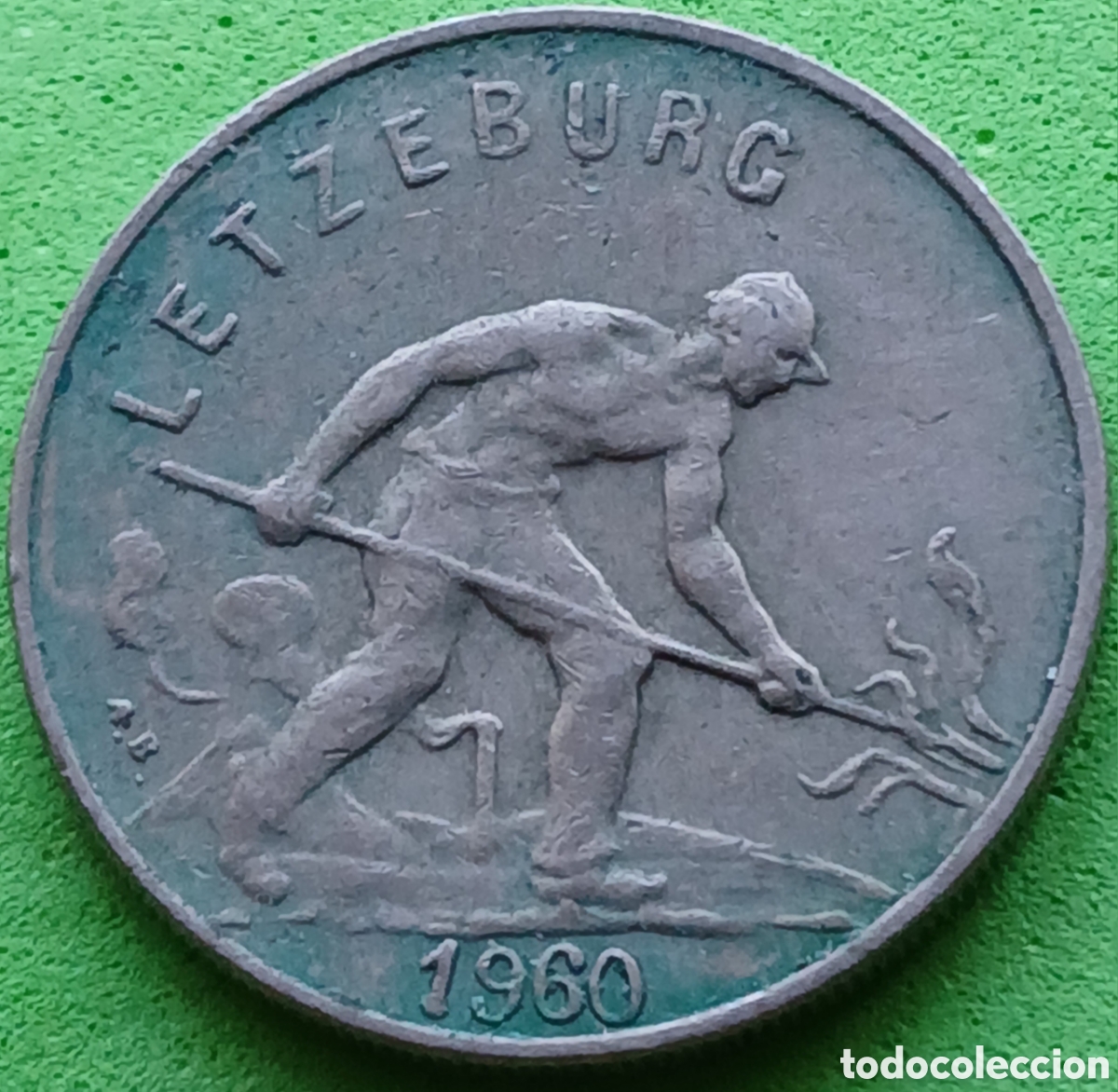 Monedas antiguas de Europa: Luxemburgo 1 franco 1960 km#46.2