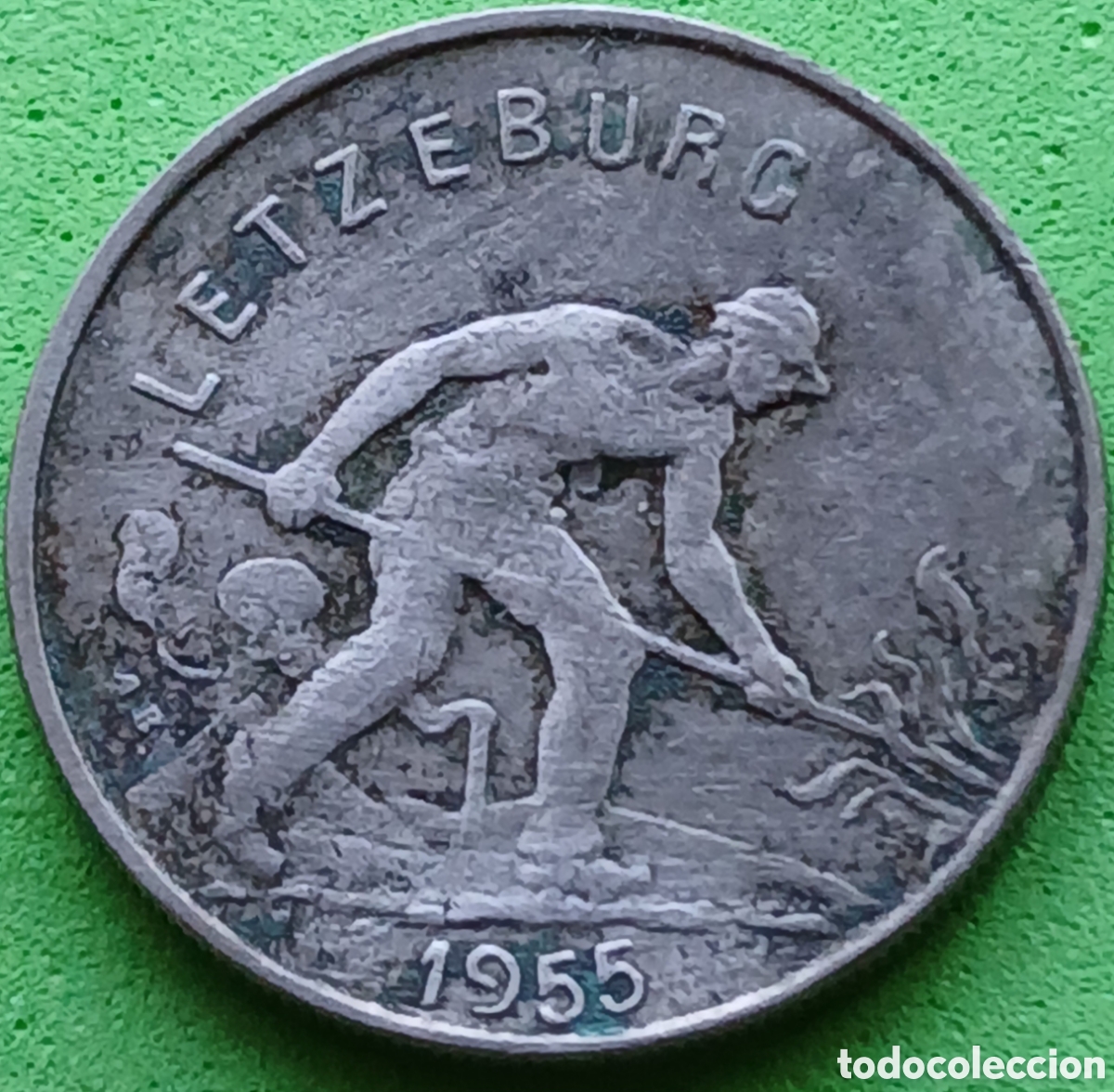 Monedas antiguas de Europa: Luxemburgo 1 franco 1955 km#46.2