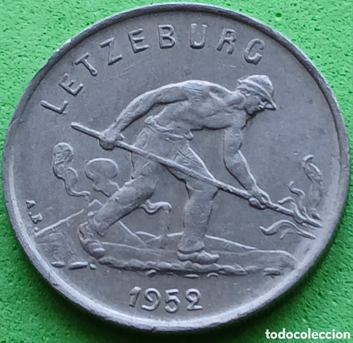 Monedas antiguas de Europa: Luxemburgo 1 franco 1952 km#46.2
