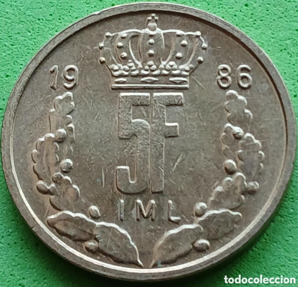 Monedas antiguas de Europa: Luxemburgo 5 francos 1986 km#60
