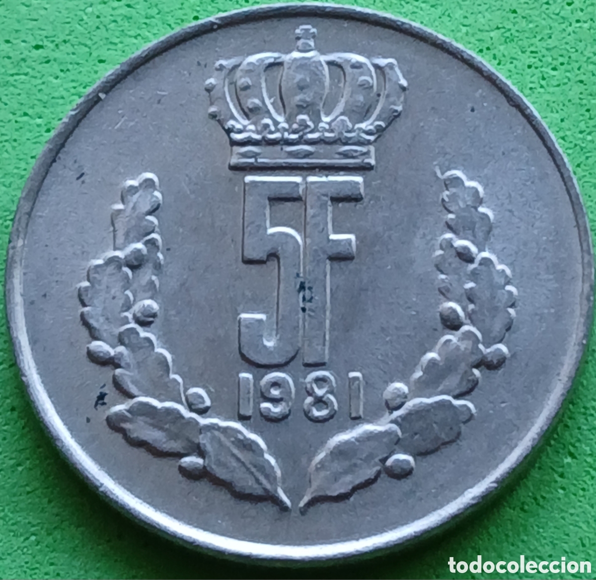 Monedas antiguas de Europa: Luxemburgo 5 francos 1981 km#56
