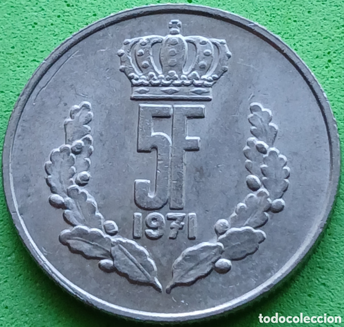 Monedas antiguas de Europa: Luxemburgo 5 francos 1971 km#56