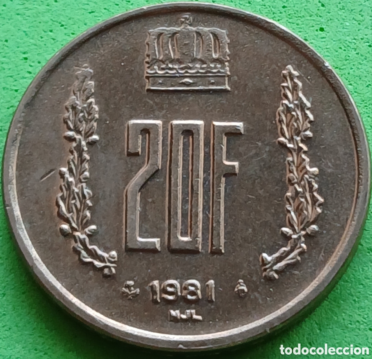 Monedas antiguas de Europa: Luxemburgo 20 francos 1981 km#58