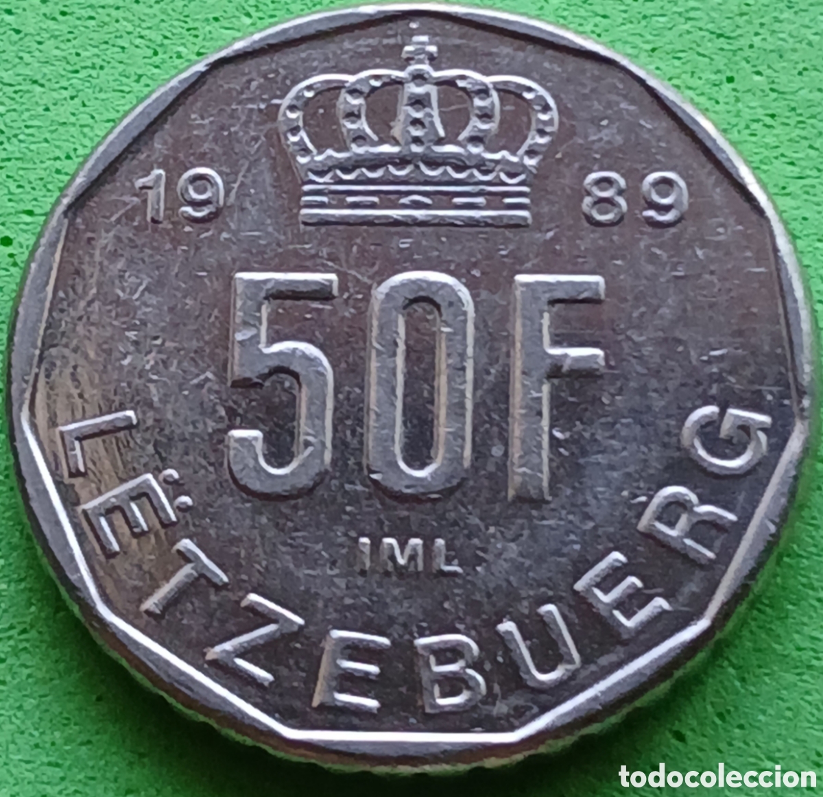 Monedas antiguas de Europa: Luxemburgo 50 francos 1989 km#66