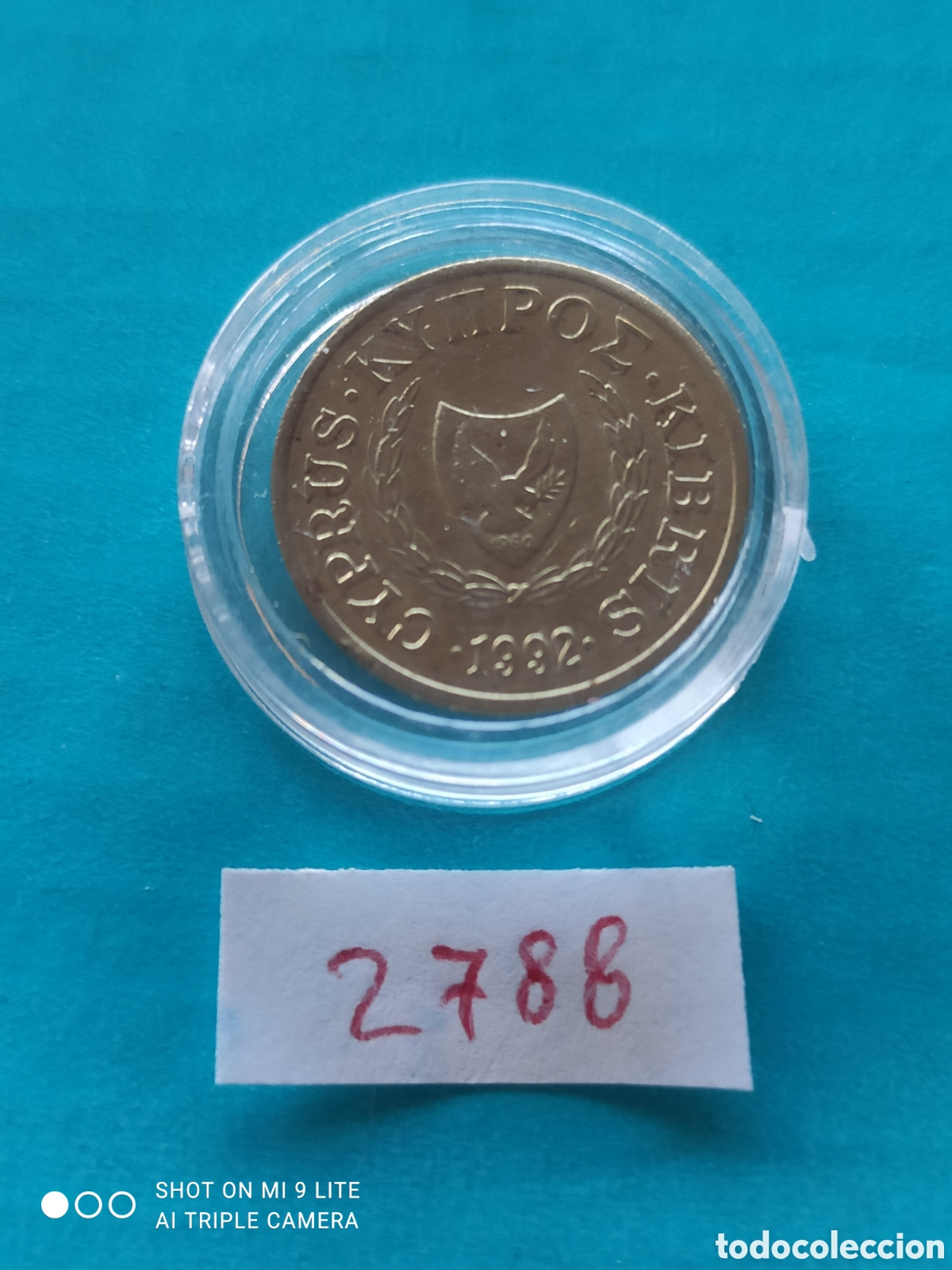 Monedas antiguas de Europa: 1 c&eacute;ntimo chipriota a&ntilde;o 1992