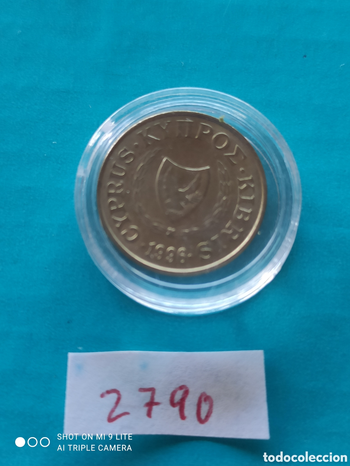 Monedas antiguas de Europa: 1 c&eacute;ntimo chipriota a&ntilde;o 1999